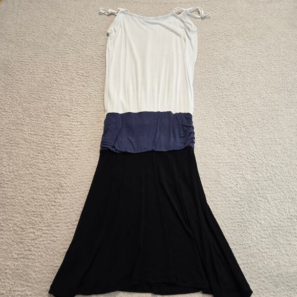 Lascana Strappy Tank Dress Women's Size 4 Drop waist Colorblock Stretchy - Picture 10 of 11